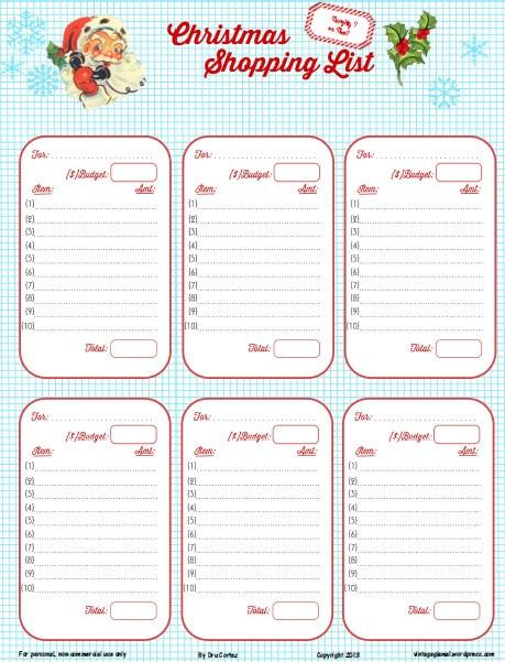 Des listes pour organiser Noël (budget, repas, activité …) – [Free Printable Inside]
