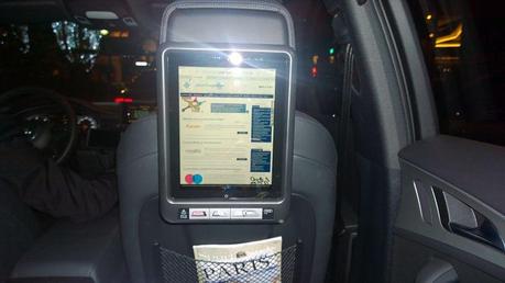 vtc taxi luxe cinq s  cinqs taxi luxe tablette pressmyweb photo