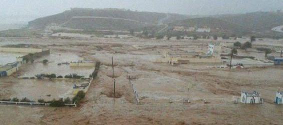 Le malheur des inondations au Maroc
