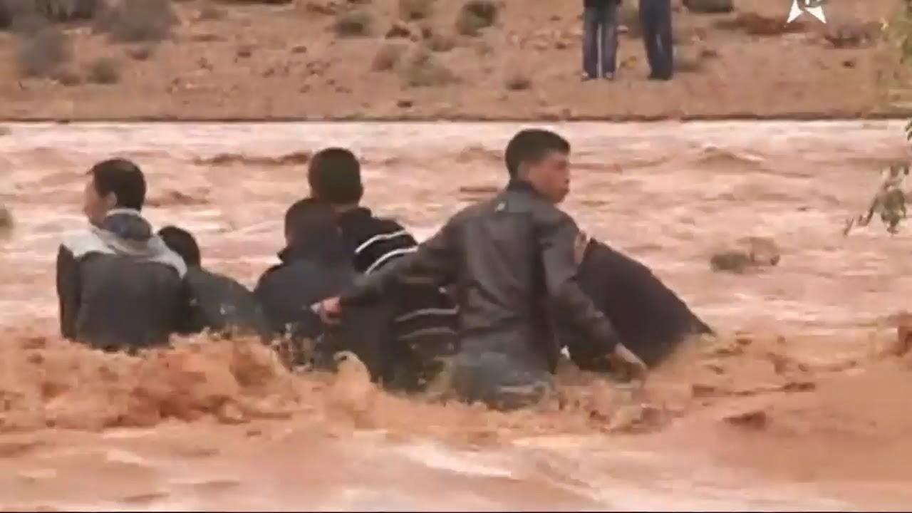 Le malheur des inondations au Maroc