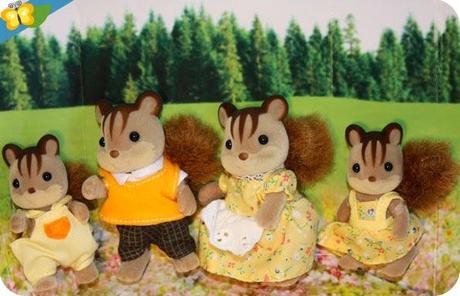 La famille écureuil roux - Sylvanian Families