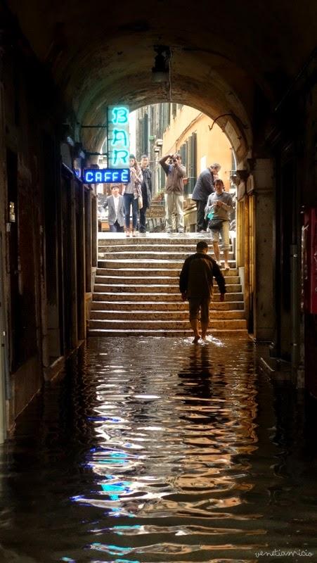 Piazza San Marco, les pieds dans l'eau...