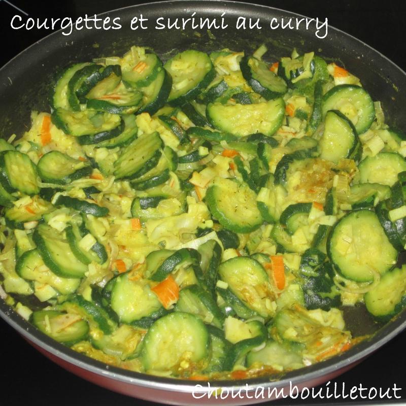 courgette surimi curry