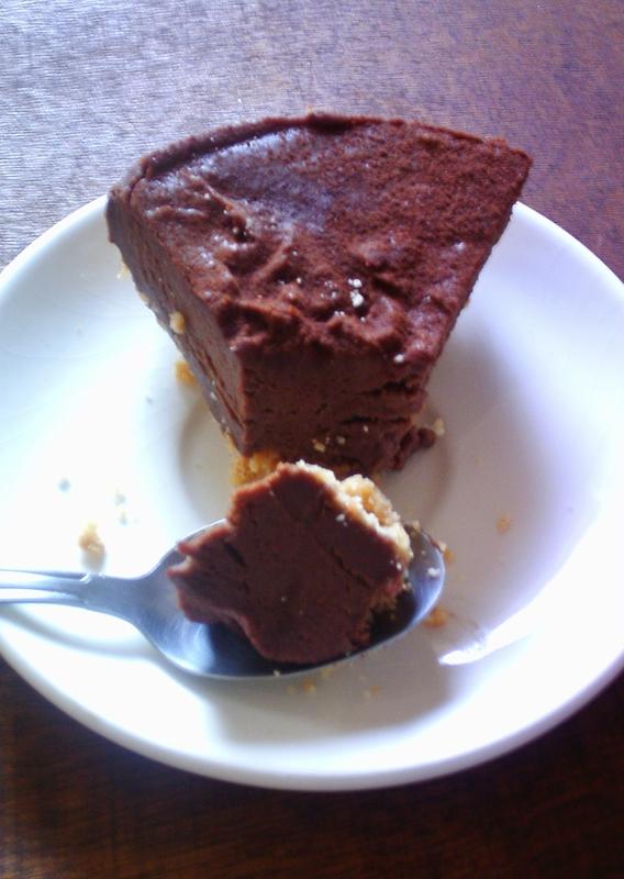 cheesecake au chocolat et caramel beurre sasalé sans c
