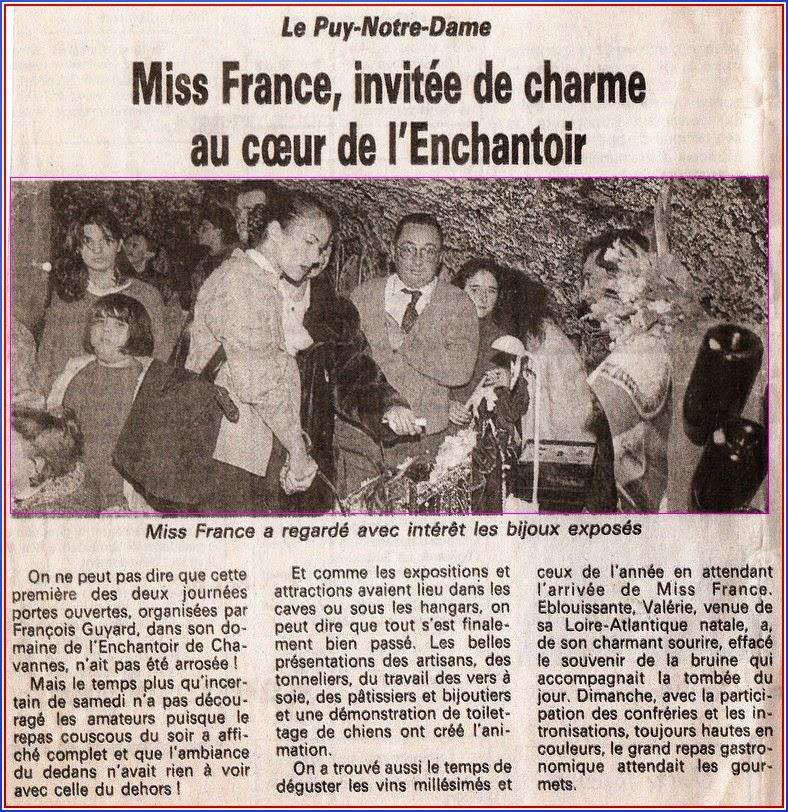 MISS FRANCE au DOMAINE DE L'ENCHANTOIRChavannes -le Puy-N...