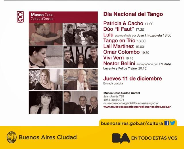 Fête nationale du Tango au Museo Casa Carlos Gardel [à l'affiche]
