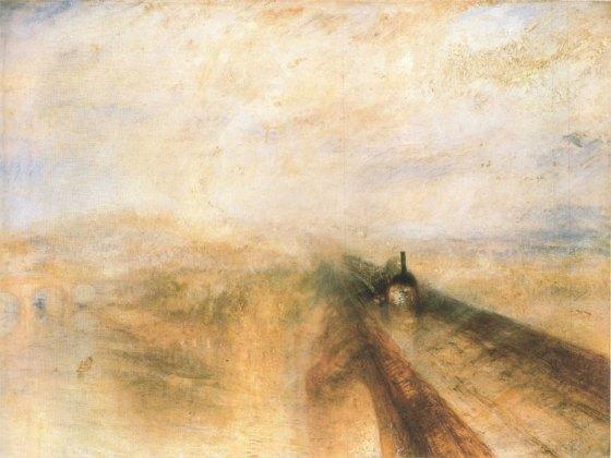 Pluie, vapeur et vitesse, le chemin de fer de la Great Western  1844 National Gallery, Londres