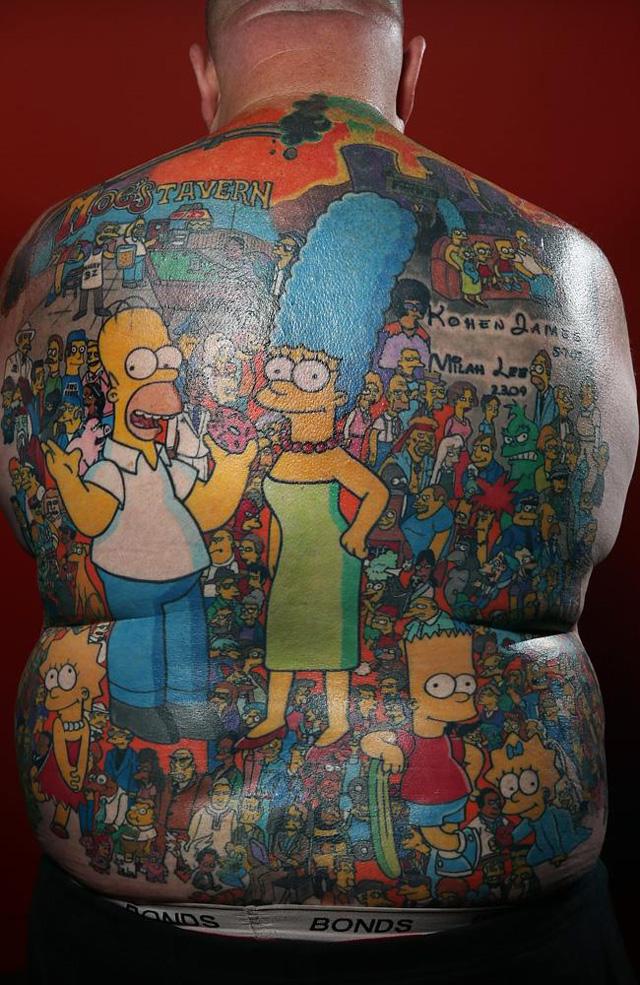attoo-record-with-full-back-simpsons-ink