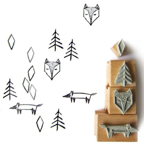 nuuk-fox-forest-stamps