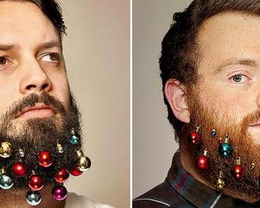 Un duo créatif lance des boules de Noël pour votre barbe