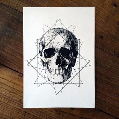 geometric skull