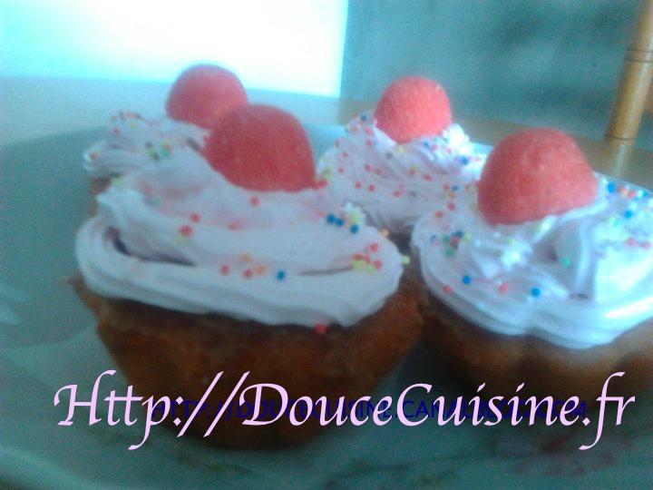 Cupcake aux fraises tagada