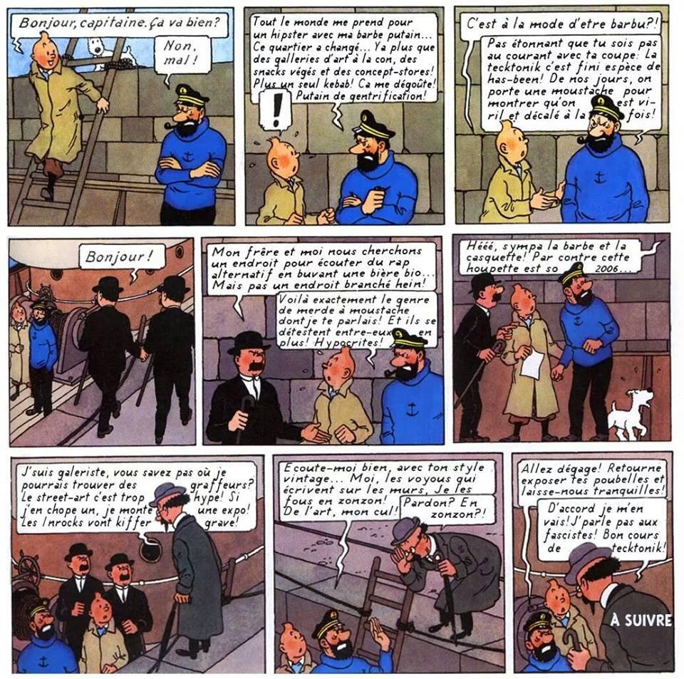 Capitaine Haddock et les branchés