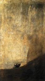 Francisco de Goya (1746-1828) - Black Paintings: The Dog (1820-23)