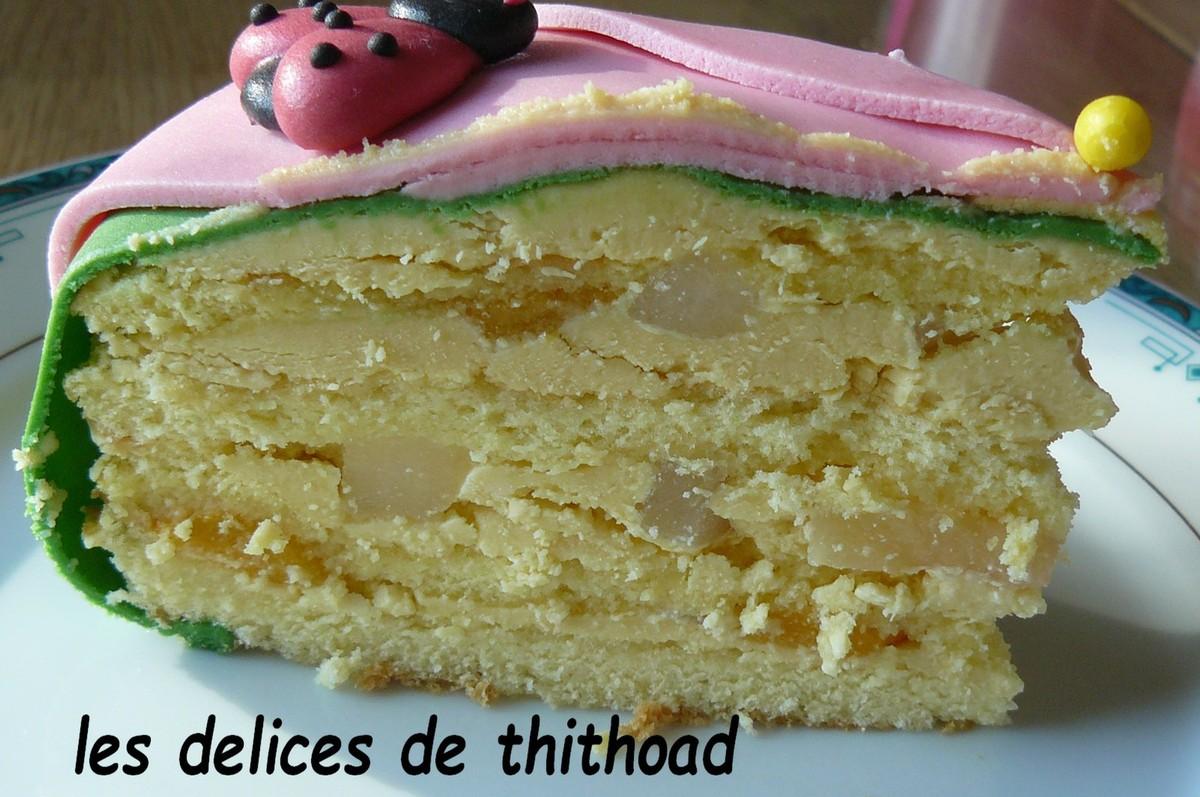Gâteau d'anniversaire pour les 10 ans d'Adèle