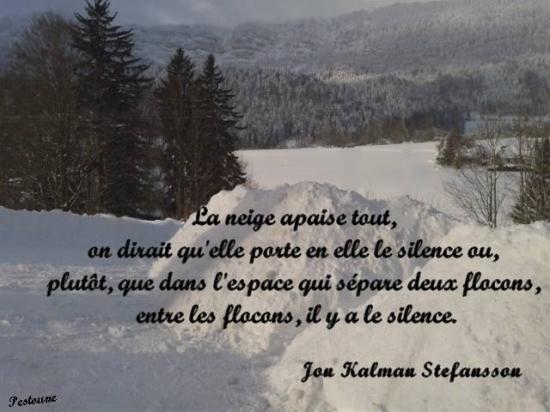Jon Kalman Stefansson la neige