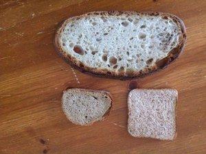Plusieurs tranches de pain (dont une XXL selon ma représentation  de la tranche de pain.)