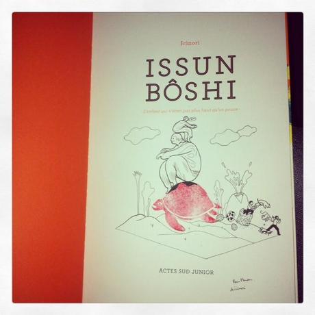 Issun Bôshi, par Icinori merveille Issun Bôshi Icinori dédicace couleurs album Actes Sud Junior 
