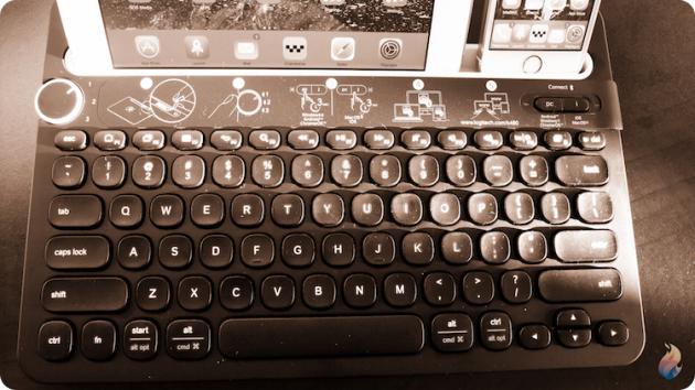Logitech-keyboard-clavier-k480-sepia