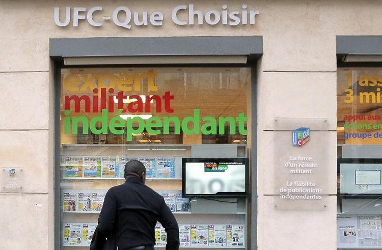 Vue extérieure en date du 25 mars 2014 du siège de l'association UFC-Que Choisir à Paris