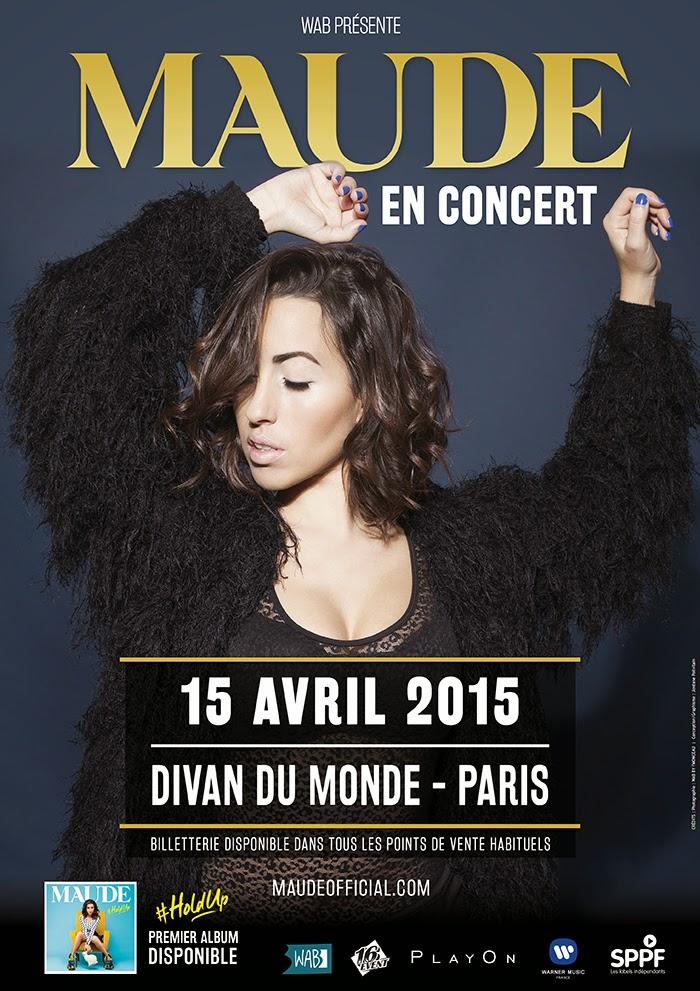 Maude en concert au Divan du Monde le 15 Avril 2015