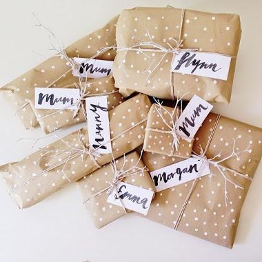 DIY Paquets Cadeaux - Kraft, simple et pas cher !