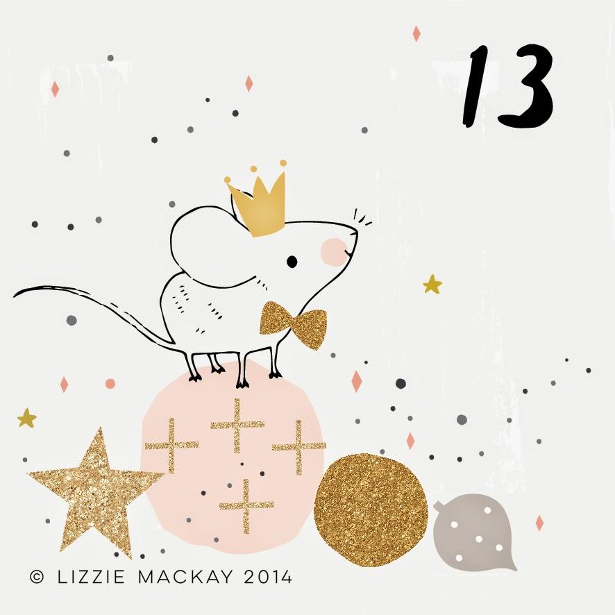 Les jolies choses de Noël #12 / Les illustrations de l'Avent de Lizzie Mackay /