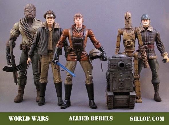 Figurines Star Wars version 2ème Guerre Mondiale