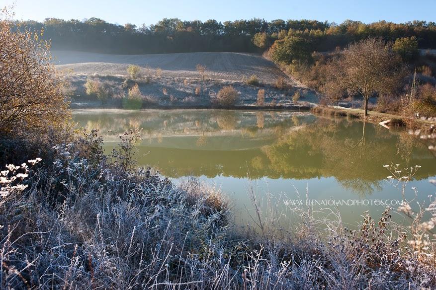 Hiver en Ariège. Lézat sur Leze.