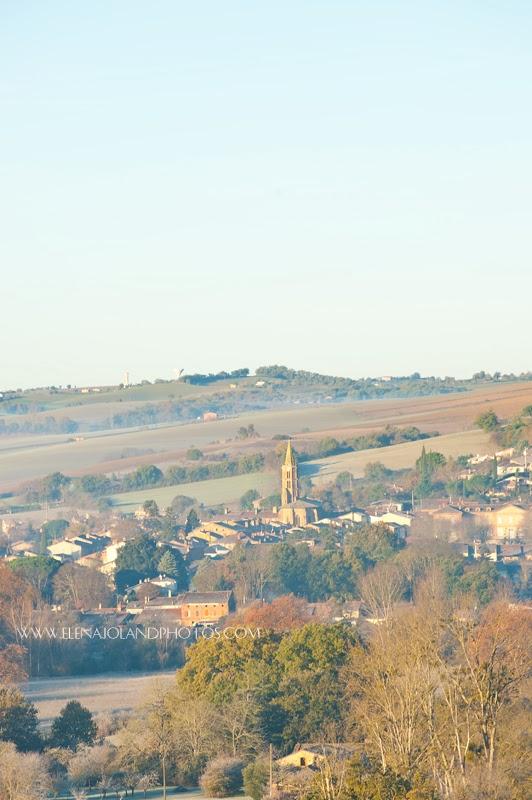 Hiver en Ariège. Lézat sur Leze.