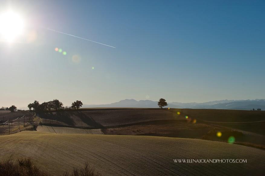 Hiver en Ariège. Lézat sur Leze.