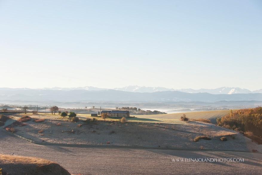 Hiver en Ariège. Lézat sur Leze.