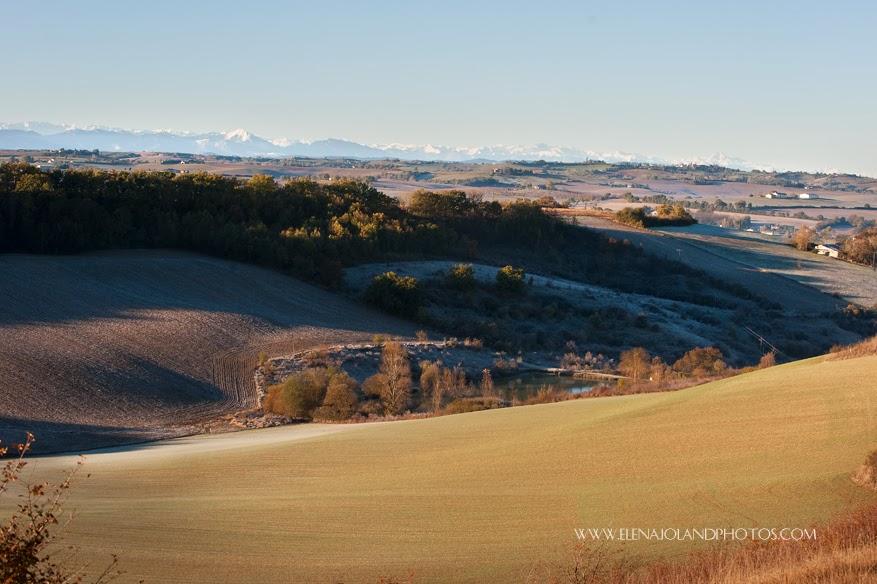 Hiver en Ariège. Lézat sur Leze.