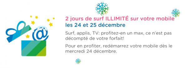 Pour Noël : Bouygues Telecom va offrir internet en illimité le 24 et 25 décembre !