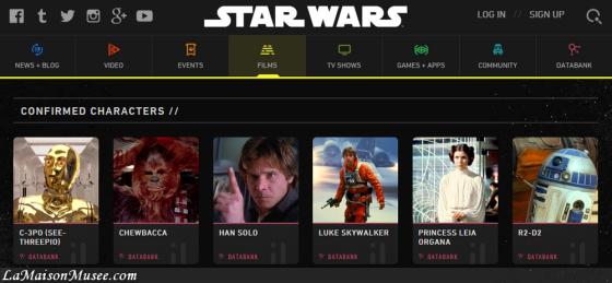 Liste Acteurs Star Wars 7