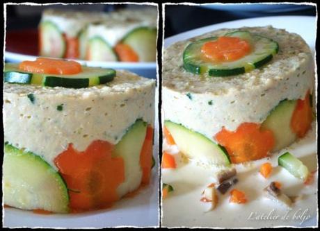 Mousseline de poisson aux petits légumes, sauce citronnelle Mousseline de poisson aux petits légumes, sauce citronnelle