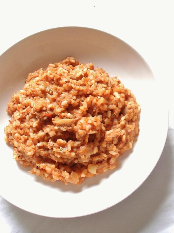 riz façon pilaf tomate et thon