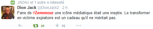 Soutenir #zemmour, c’est soutenir l’incitation à la haine raciale, pas la liberté d’expression #iTélé