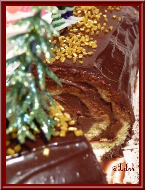 Bûche choco- marron.