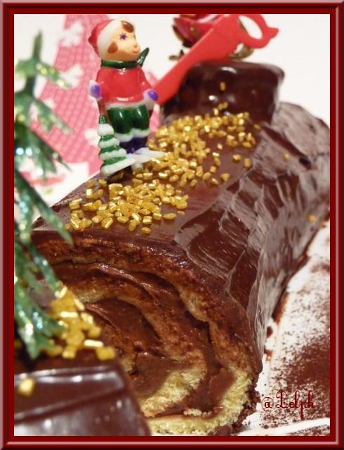 Bûche choco- marron.