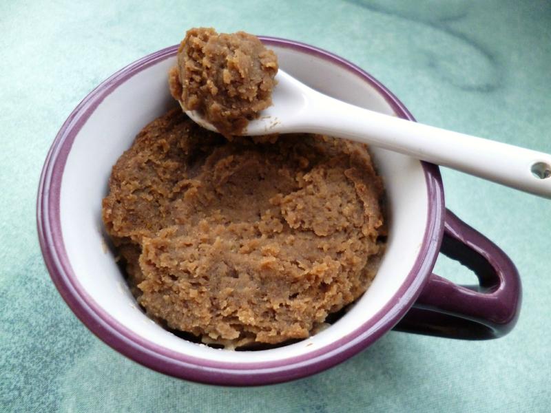 mug cake diététique hyperprotéiné au café et au soja (sans oeufs et sans beurre)