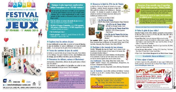 Festival International des Jeux 2015 – Cannes