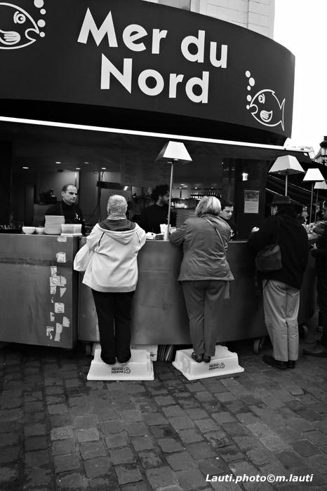 Les escaliers du bord de mer.