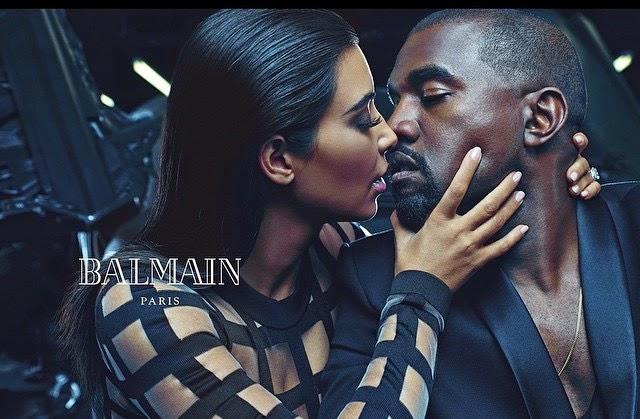 Kim Kardashian et Kanye West stars de la nouvelle campagne Balmain...