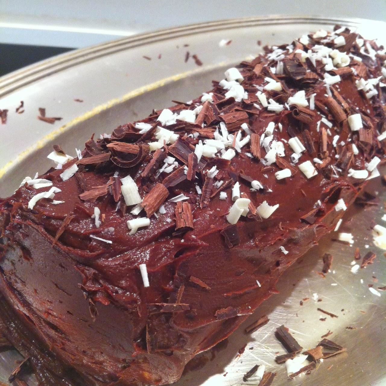 BÛCHE AU CHOCOLAT...PAR HAYLEY