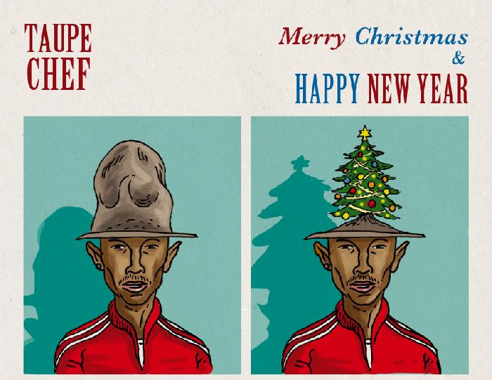 Taupe Chef : Joyeux Noël avec Pharrel Williams - dessin de Gilderic