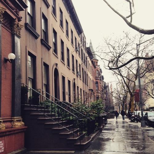 Pas de neige mais beaucoup de pluie cette année pour Noël đŸ’Ś#nyc (à Brooklyn Historical Society)