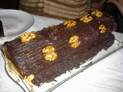 bûche, noël, roulé