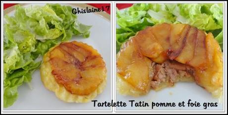 Tartelettes Tatin pomme et foie gras