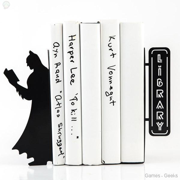 Batman Reading Bookends Geek : Serre Livres Batman  